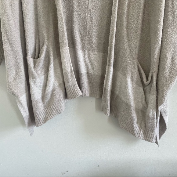 $118 Women’s Barefoot Dream Cliffside Wrap Cozy Chic Lite Two Tone Sweater - Picture 2 of 5